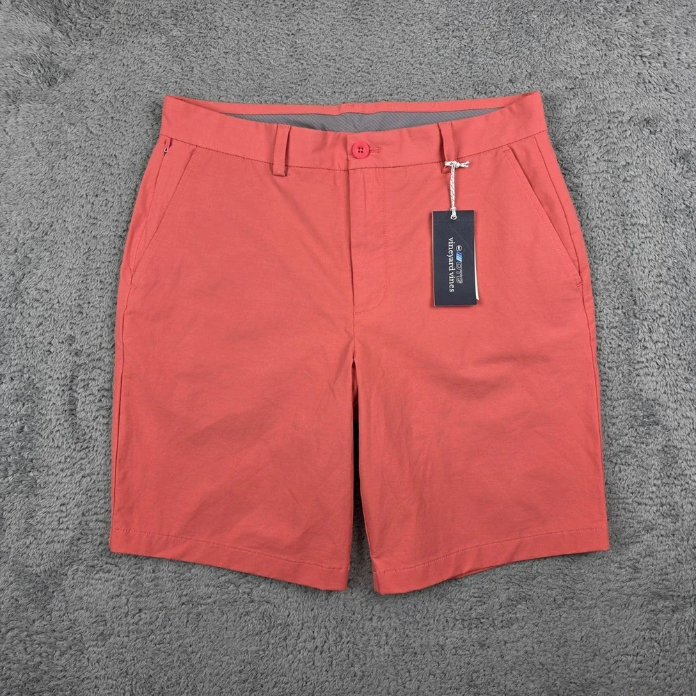 Vineyard Vines On The Go Shorts Mens 31 Pink 9